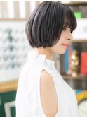 ★ダークラベンダーアッシュ美髪前下がりボブ20代30代40代★8