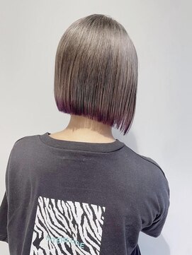 ブロッサム 上福岡店(Blossom) 切りっぱなしボブ/エンドカラーバイオレット[上福岡]
