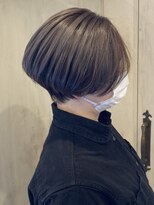 ヘアーリゾートガーデン 南林間店(Hair Resort Garden)&nbsp;大人丸みショートボブ/アンブレラカラー/グレーベージュ