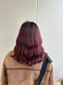 ガリカ シーム(Gallica/SEAM) 【桑原雪音】おしゃれピンクブラウン/大人フェミニンミディアム