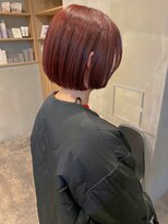 フレーム なんば店(FRAME)&nbsp;ボブ×レッドブラウン