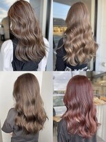 美容室フルール&nbsp;20代30代40代髪質改善カラーショコラアッシュ艶感ロブヘアー