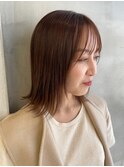韓国前髪顔周り×切りっぱなしボブ【心斎橋/髪質改善】