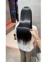 ロンドポレール 北千住(Lond polaire)&nbsp;シアカラー×セミディ×ダークアッシュ×姫カット