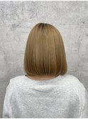 ブロンド/ボブ