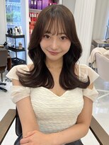 ハピネス 梅田茶屋町店(HAPPINESS)&nbsp;韓国レイヤーロング 顔周りレイヤー 小顔前髪 髪質改善 艶髪