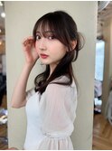 結んでも可愛い顔まわりカット【自由が丘】
