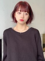 アクシス 栄店3F(`AXIS) レイヤーボブ×ローズピンクカラー