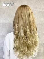 エスト 大阪梅田(EST)&nbsp;レミー100%/53cm☆シールエクステ60枚+ブリーチカラー