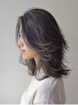 アルトリスト(Altruist Aging×HAIR&SPA) ★ダークアッシュ大人ガーリーボブ着物ミディアムレイヤーカット