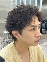 エリマバイフィフス 調布(elima by fifth) 調布センターパートフェザーパーマツイスパメンズパーマウルフ