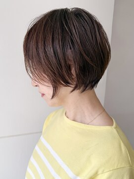 エンクス 天王町店(enx) ホワイトグレージュデジタルパーマチェリーブラウン天王町NH64