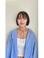 エンドリンク(endlink) ミニウルフチェリーブラウンボブショートミルクティーベージュ