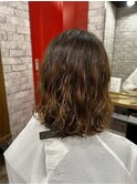 癖毛風パーマ