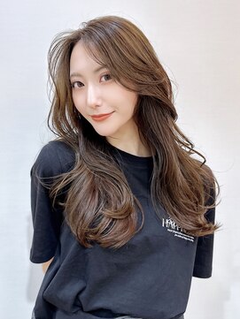 キミトヘアデザインアンドスパ(Kimito Hair design&spa) 韓国レイヤー　レイヤー　くびれヘア　韓国巻き