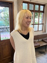 ディディ イック(didi ic)&nbsp;：抜きっぱなしブリーチヘア