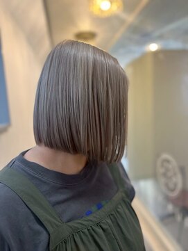 ソイクフ(SOY KUFU) 大人可愛い20代30代40代◎ハイトーンボブグレージュカラー