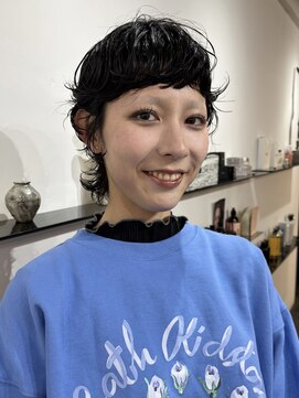 ベリーショート/パーマ/ショートパーマ/ショートウルフ/ウルフ