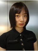 ボブレイヤーストレートレイヤーカット顔周りレイヤーボブ