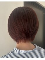 ミーツ 牧港店(mits) 丸みショート×ブリーチなしワンカラー