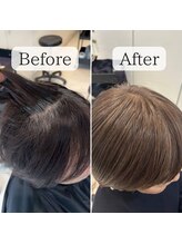 【定期的なカラー】白髪ぼかし、白髪染めもオシャレで目立ちにくいをご提案！カラーチケットで通いやすい！