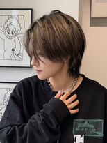 ウーズ ハラジュク(Ooze.HARAJUKU)&nbsp;ハッシュカットグレージュデザインカラーツートーンカラー原宿
