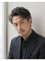 MEN's Baguz MEN'Sカット/ MEN'Sパーマ/ MEN'Sカラー 大人メンズ色気ニュアンスウェーブセンターパート