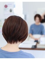 ヘアーサロン アーティブ(HAIR SALON artilib)&nbsp;丸みショートボブ×艶ブラウン