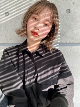 ベイビー 上野(BABY) ハイトーンミルクティーボブ