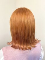 リリー シブヤ(Lilly shibuya)&nbsp;【Lilly渋谷】#オレンジ#ケアブリーチ#外ハネ#韓国