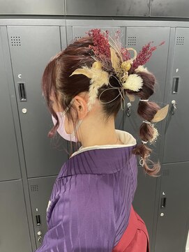 ミューバイケンジ(miu by KENJE) miu&伊藤夏海  和装ヘアアレンジ◎