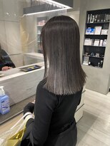 ヘアー ミッション 心斎橋店(hair Mission) ハイライトで透明感オリーブグレイジュ