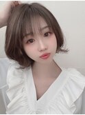 10代20代30代シースルーバングショート/ショートボブ