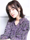 大人可愛い２０代３０代４０代小顔　暗めカラー I6