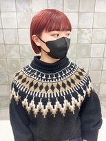 トゥコ(tuco)&nbsp;ミニボブ　レッドカラー　ワインレッド