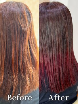 アークスヘアー 20代30代40代髪質改善カラーグラデーションカラー艶感