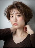 ミルクティーアッシュショートマッシュパーマx志木20代30代40代