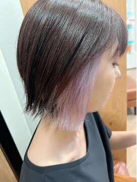 リップス(Ripps) インナーカラー×ボブ