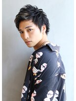 ブラン 広島本通(Blanc)&nbsp;【Blanc】メンズ＿ブリーチ＿スパイキーショート