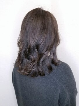 ローグ ヘアー 金町店(Rogue HAIR) 姫カットレイヤーセミロングダークブラウン韓国風巻き髪パーマ