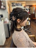 ハーフアップ