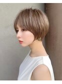 まるみショート　ハイトーンカラー