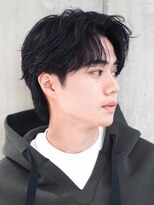 フィフス 仙台(fifth) 仙台フェザーショートメンズセンターパートフェザーパーマ毛流れ