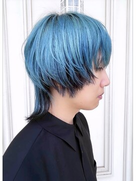 シャルティア 岩国(SHALLTIA) ハイトーン/ブリーチ/ツートーンカラー/寒色系カラー/ブルー