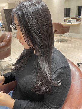 エアー 久留米(AIR) 【久留米】 カシスブラック/前髪カット/レイヤー