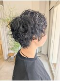 黒髪パーマ/ショートパーマ/大人パーマヘア