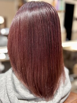 トウカ 船橋駅前店(TOUKA) ピンクブラウン/透明感カラー/ミディアムボブ[髪質改善/船橋駅]