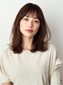 ナチュラルレイヤーカット/髪質改善カラーエステ/顔まわり/1