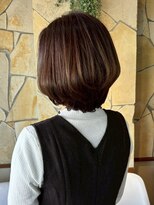 ヘア サロン ハラダ 笠寺店(Harada)&nbsp;丸みボブ/透明感カラー/上品明るめスタイル