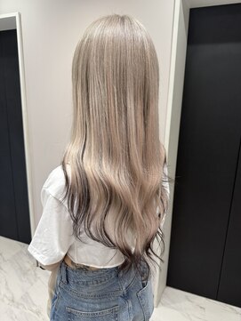 ヘアーグランデシーク(Hair Grande Seeek) ミルクティーカラー×モカブラウン　ハッシュカット　エクステ